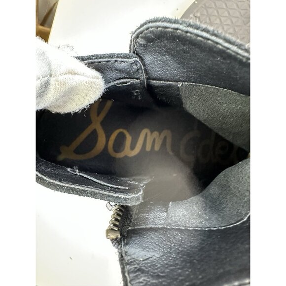 Sam Edelman Packer Ankle Boots Booties Shoes Sz 8.5 Black Leather Women’s - Picture 7 of 9